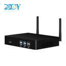 XCY 无风扇迷你电脑 英特尔酷睿 i7 4500U i5 5200U i3 7100U 300M WiFi 千兆以太网 VGA HDMI 显示屏 Windows 10 Linux HTPC