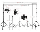Photography Photo Studio Softbox Lighting Kit With 2.6x3M Background Frame 3pcs Backdrops Tripod Stand Reflector Board Umbrella