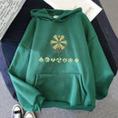 Genshin Impact Harajuku Cartoon Print Hoodie Women Loose Cute Long Sleeve Pullover Tops Harajuku Sweatshirt Tops vintage Clothes
