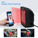 Eyoyo 2D Desktop Barcode Scanner, Omnidirectional Hands-Free Wired USB Big Barcode Reader 1D QR Screen Barcodes Scanning Scanner
