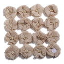 240PCS 5.5cm 2" Pearl Cluster Rhinestone Center Chiffon Hair Flower Hand Sewing Flower Boutique For Baby Headbands