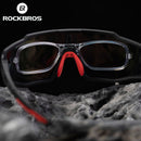 ROCKBROS 偏光变色骑行眼镜自行车户外运动山地车太阳镜风镜近视镜框