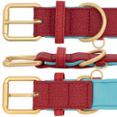 Custom Engraved Dog Collar Leather Padded Dogs Collars With Personalized  ID Plate Tag 2 Layers For Small Large Dogs Pitbull