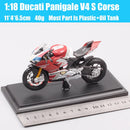 Maisto 1:18 杜卡迪Panigale V4 S GP Corse 摩托车模型压铸件与玩具车 X Diavel 1098s 848 EVO GP18 赛车