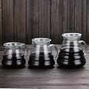 Coffee Pot ,350ml 600ml 800ml Glass Coffee Dripper, Insulated handle To Keep Your Pour Over Coffee and Fresh Drip Kettle
