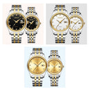CHENXI Fashion Men Women Watches Rhinestone Dial Top Brand Luxury Couples Quartz Watch Full Steel Waterproof Calendar Watch