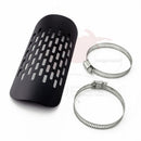 Black /Chrome Motorcycle Curved Exhaust Muffler Pipe Heat Shield Cover Guard Protector Universal for Honda Harley