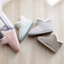 Women Winter Slippers Warm Plush Slip-on Couples Home Floor Shoes Anti-slip Comfortable Flats Female Warm Faux Fur Slippers