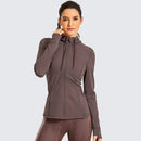 Sportswear Woman'S Sports Jacket Women'S Matte Brushed Full Zip Up Hoodie Coats Outerwear Hooded Workout Sports Jackets Pockets