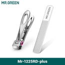 MR.GREEN 指甲刀 不锈钢 宽口开口 美甲指甲剪 厚硬倒刺趾甲剪刀工具