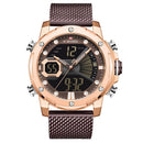 New Watches NAVIFORCE Top Brand Luxury Gold Quartz Mens Watch Waterproof Big Sport Wrist Watch Stainless Steel Date Reloj Hombre