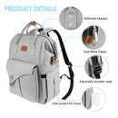 Diaper Bag Backpack Waterproof Travel Nappy Bags, Large Capacity Nappy Tote Stylish And Durable For Baby Care Bag