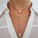 european fashion women jewelry cool animal leopard jaguar pendant choker Y lariat long lady necklace