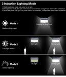 468 LED Solar Light Human Body Sensor 288 Solar Lamp IP65 Outdoor Light automatic adjust brightness Garden Street Light
