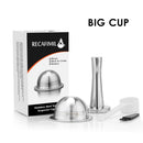 ICafilas意式浓缩咖啡胶囊 Nespresso Vertuoline & Vertuo不锈钢（G2）可再填充胶囊可重复使用过滤器
