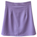 HELIAR 2022 Spring Women Skirts Preppy Style A-line High-waist Split Mini Skirts Women Solid Elegant Casual OL Skirts For Women