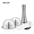 ICafilasSVIP Stianless Steel Reusable Vertuoline Capsule  For Nespresso Vertuo Coffee Filter Espresso For Vertuo Plus