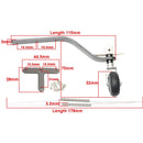 1套碳纤维尾轮组件起落架支架套件，适用于26CC/50CC/100CC汽油发动机固定翼遥控飞机模型