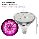 LED 植物生长灯 150颗灯珠 200颗灯珠 全光谱 仿阳光 E27 LED 植物生长灯泡 适用于室内水培花卉植物 LED 生长灯