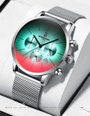 2020 New Top Luxury Fashion Brand  Watch Men Color Bright Glass Chronograph Men&