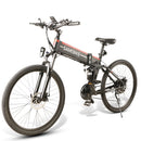 Samebike LO26 48V 500W Electric Mountain Bike Folding Ebike Eu Plug Electric Bicycle 26 Inch Tire 10Ah Li-ion Battery Moped Bike