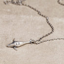 MKENDN Ocean Style 100% 925 Sterling Silver 52HZ Whale Pendant Necklace For Men Women Love Jewelry Gift