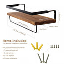 Wall Shelf Wood Floating Rack Wall Decoration Multifunction Storage Holder Shelf Rack Decorative For Kitchen/ Bedroom Frame