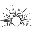 Goddess Halo Crown Sunburst Plastic Gold Met Gala Angel Spike Headpiece Cosplay Accessories