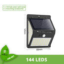 防水 144 LED 太阳能灯 户外太阳能灯 PIR 运动传感器 太阳能路灯 适用于花园装饰
