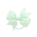 20pcs/lot Grosgrain Ribbon Hair Bands Ponytail Holder Rubber Band For Baby Girls Handmade Hair Rope Scrunchie  Hair Accessories