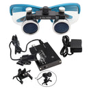 Dental Loupes Dental Magnifier Dental Lab Medical Loupes Magnification Binocular 2.5/3.5x Headlight Headlamp 3W/5W Seperately