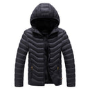 CHAIFENKO Winter Warm Casual Jacket Parkas Men Autumn Fashion Streetwear Men Parkas Windproof Thick Hooded Slim Solid Coat Men