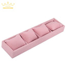 Bracelet Tray 4 Grids Jewelry Display Box Jewelry Pillow Display Prop Watches Bracelet Showcase Watch Tray