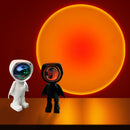 USB 360°sunset Projector Lamp Robot Led Projector Night Lights  Rainbow Sunset Red Selfie Light Bedroom Atmosphere Table Lamp