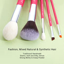 Jessup Makeup Brushes 10pcs Makeup Brush Natural-Synthetic Foundation Powder Concealer Definer Eyeshadow Eyeliner Eyebrow Brush