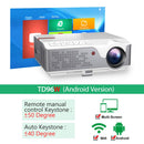 ThundeaL 全高清 1080P 投影仪 TD96 TD96W 安卓 WiFi LED 投影仪 原生 1920x1080P 3D 家庭影院 智能手机投影仪