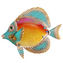 Metal Fish Wall Art for Home Garden Decoration Outdoor Statues Sculptures Patio Living Room Decor Yard