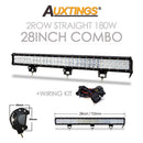 Auxtings 12'' 22'' 20inch 12V 24V offroad led light bar Spot Flood Combo 20'' 126W led Work Light for Jeep Car 4WD Truck SUV ATV