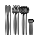 Tableware Gold Stainless Steel Cutlery Set 18/10 Travel Cutlery Silverware Dinner Knife Fork Spoon Flatware Set Dishwasher Safe