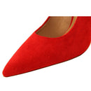 BIGTREE Shoes High Heels Suede Women Shoes Bow-knot Woman Pumps Stiletto Ladies Shoes Women Basic Pump Wedding Shoes Footwear