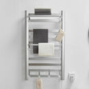 Bathroom Electric Bath Towel Warmer Heating Towel Shelf Rack Household 55℃ Thermostatic Towel Dryer Punch Free Heater Rail Black