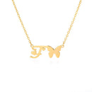 Butterfly Initial Necklace For Women Stainless Steel Gold Chain A-Z Letter Necklace Pendant Bijoux Femme 2020 Boho Jewelry Gift