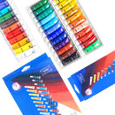 Aibelle Water-resistant 24 Colors 15 ML Professional Acrylic Paints Set Hand Painted Textile Paint Brightly Colored Art Supplies