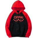 NEW Anime One Punch man Saitama Oppai Hoodie Hooded Women Men Sweatshirt Hoodie Cosplay Costume New Splice Hip Hop Pullover 2020