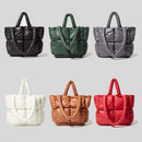 Fashion Large Tote Padded Handbags Designer Quilted Women Shoulder Bags Luxury Nylon Down Cotton Crossbody Bag Winter Purse 2022