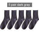 2021 Autumn Winter New High Quality Organic Cotton Harajuku Happy Men Socks Compression Sock Men's Business Dress Long Sock Gift