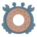 1PC Silicone Teether Baby Rudder Shape Wooden Teether Ring Kid Gift Food Grade Silicone Children&