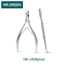 MR.GREEN 指甲刀 死皮钳 不锈钢修甲器 美甲剪 指甲工具 用于修剪死皮和角质层