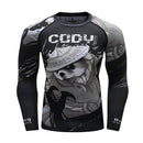 MMA T shirt Mens Rashguard Jiu Jitsu Bjj T shirt Long Sleeve Fitness Muay Thai Boxing Sport Sweater Mma Rashguard Boxing Jersey