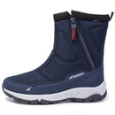 Snow boots Men Hiking Shoes waterproof winter boots With Fur winter shoes Non-slip Outdoor men boots  platform thick plush warm